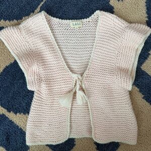 Lali kids beautiful soft pink vest alpaca blend